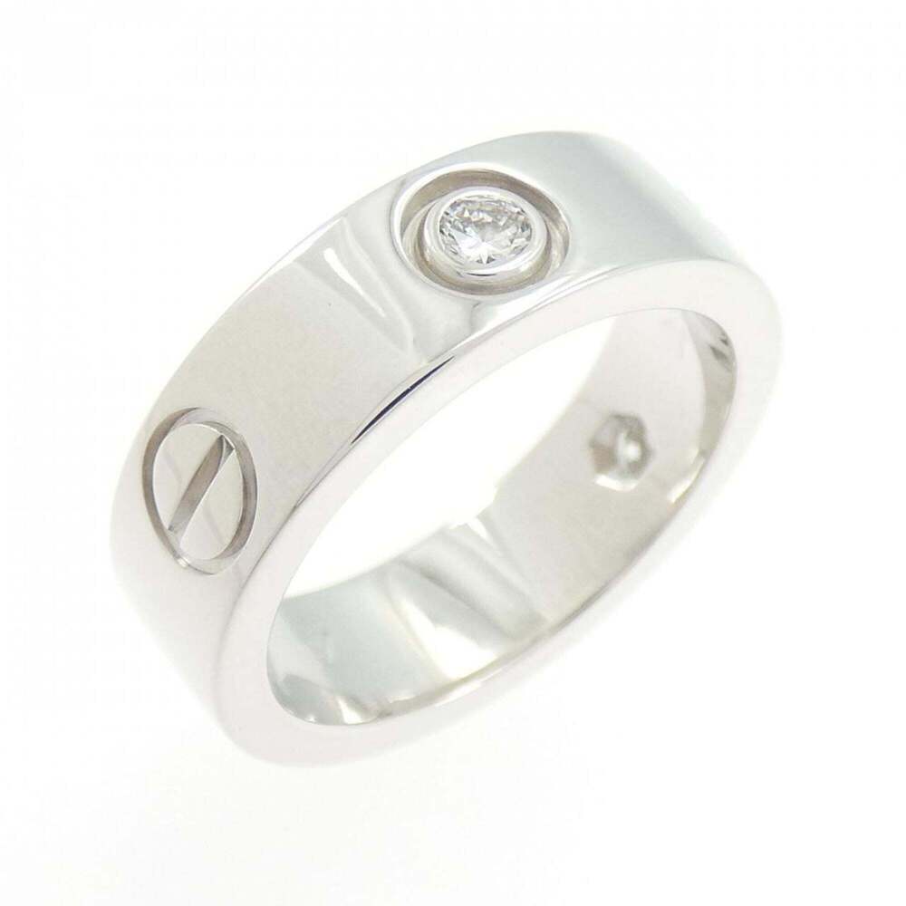 CARTIER Silver Diamond Love Ring
